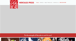 Desktop Screenshot of herculespress.com