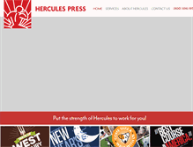 Tablet Screenshot of herculespress.com